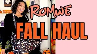 Halloween and Fall Try On Haul |romwe + youly|