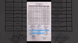 Date Sheet Intermediate Part 1 