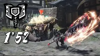 [MHRS] MR Arena 6 - Furious Rajang - Charge Blade [1'52]