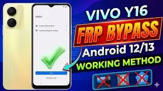 Vivo Y16 Frp Bypass Android 12 ( New Update 2024 ) Vivo Y16 Google Account Bypass Without Pc 100%