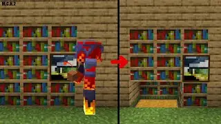 How YOU Can Hide Your Chest in Minecraft Using Bookshelves!