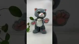 Electric Tabby Cat Toy Dancing &Singing Cat Plush Doll