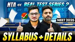 PW Real Test Series - Full Syllabus Details for  NEET DROPPERS || NEET 2025