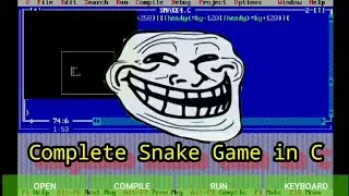 Complete Snake Game in  C programming