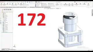 تمارين علي سوليدووركس 2024 || تمرين رقم 172- Solidworks Exercise 172
