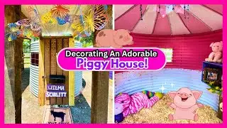 Come With Me To Decorate A Pigs🐷House!