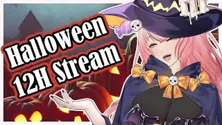 🦇🎃 HALLOWEEN 12H VARIETY STREAM!! 🎃🦇【EN/ITA #Vtuber | Twitch+Youtube】