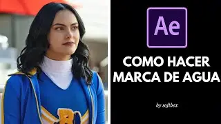 como hacer marca de agua en after effects // by softbex