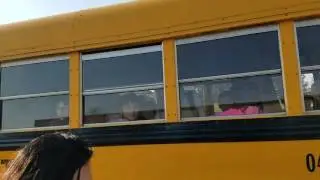 On the bus for Japanese school