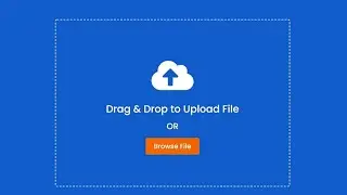Drag & Drop  File Upload using HTML CSS ,JavaScript. How to create a Drag & Drop Borwser File Upload