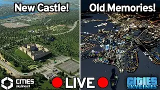 Building Something New and Visiting Something Old in Cities Skylines 1 & 2!