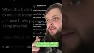 Ireland does not claim Andrew Tate