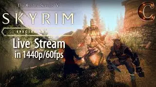 Skyrim Special Edition Live, in 1440p/60fps! A Party of Five in Skyrim, Lvl 59 Part 71 Legendary