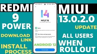 Redmi 9 Power Miui 13.0.2.0 New Upcoming Update|New Upcoming Features|Bug's Fixed