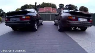 porsche oldtimer 924 vs 944 exhaust engine sound