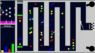 Race and Defense - Marble Race in Algodoo