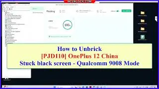 How to fix OnePlus 12 PJD110 China hard brick Stuck black screen - Qualcomm 9008 Mode