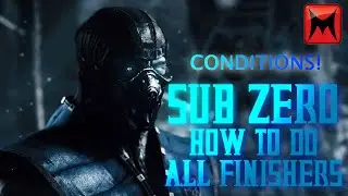 Mortal Kombat XL - Sub-Zero - How to do all Brutalities and Fatalities