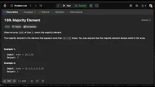 HashMap Vs Array Algorithmic Approaches ~ Leetcode: 169  Majority Element