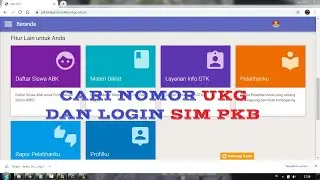 CARA LOGIN DAN CARI NOMOR UKG SIM PKB