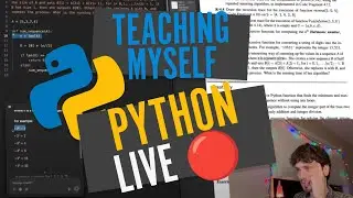 Teaching Myself Python LIVE 🔴 | Data Structures and Algorithms in Python + Project | 12-27-2024