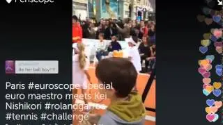 Periscoper @EuroMaestro Exclusive Tennis #Tagchallenge #euroscope #perichat