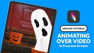 How To Animate Ghosts Over Video | Procreate Dreams Tutorial