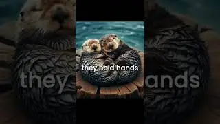 Adorable Sea Otters: Holding Hands for Warmth