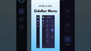 Sidebar Menu using Html CSS