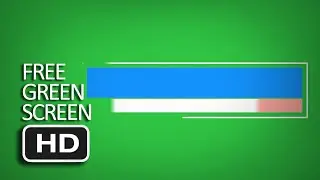 Free Green Screen - Animated Lower Third Minimalist