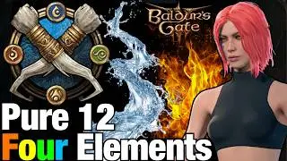 PURE 12 Four Elements Monk Build in Baldur's Gate 3