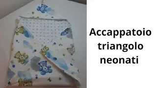 Accappatoio triangolo per neonati fai da te