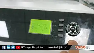 How to enter "Motor_Test" mode for TD UV6090 printer.
