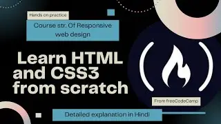 freeCodeCamp Responsive web design course structure/ outline  || 