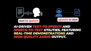 Speech-to-Text and Text-to-Speech Demo: Essential Utilities for Mega Project MVP