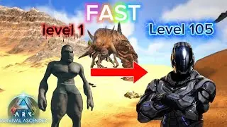How to reach LEVEL 100 FAST in Ark Survival Ascended!!
