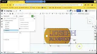 Onshape Dog Tag for Laser Engraving
