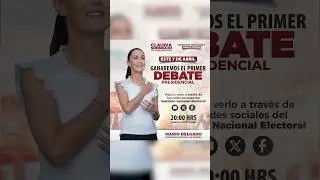 Este domingo 7 de abril no te pierdas el #debate presidencial ¡Vamos a ganar! #claudiasheinbaum #4t