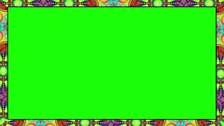 Green screen frame | Border | Square Shape Frame | clean frame green screen
