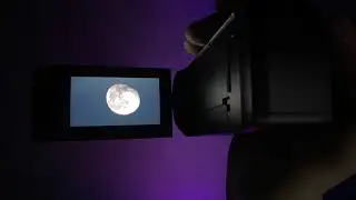 Sony HDR-CX405 Video zoom test to the moon (Videocamera) HD full 50p