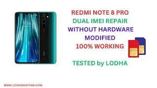 REDMI NOTE 8 PRO DUAL IMEI REPIAR ( HARDWARE MODIFIED) 100% NETWORK WORKING