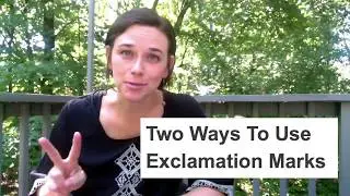 Learn How To Use Exclamation Marks