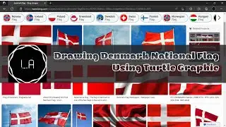 How to code Denmark National Flag by using Turtle Graphic
