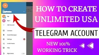 How to Create Unlimited Telegram Account | How to Create Unlimited Usa Telegram Account | Telegram