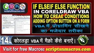 If ElseIF Function and Option Button in Visual Basic for Application - CorelDraw Macro