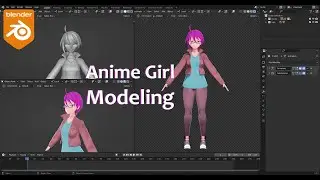 BLENDER - Anime Character Modeling | COMISSION WORK