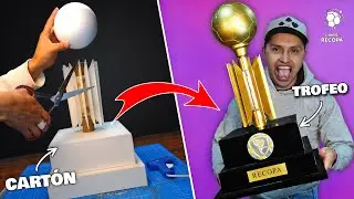 Cómo hacer trofeo CONMEBOL RECOPA Sudamericana de Cartón - TUTORIAL - DIY