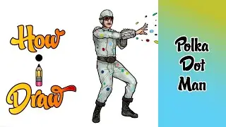 How I Draw POLKA DOT MAN from DC COMICS SUICIDE SQUAD movie * how to draw polka dot man art lessons