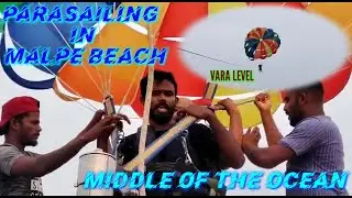 MIDDLE OF THE OCEAN PARASAILING IN MALPE BEACH VARA LEVEL @naveenrose2745
