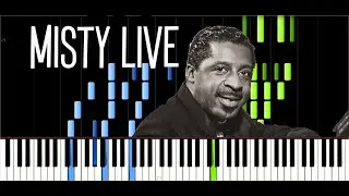 Misty – Erroll Garner (Live in Brussels) / Synthesia Piano Tutorial